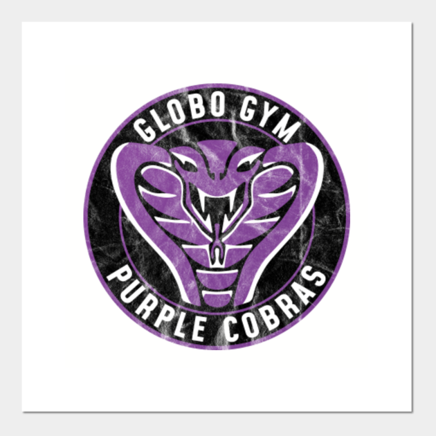 Globo Gym Purple Cobras inspired by Dodgeball Globo Gym Purple Cobras Posters and Art Prints